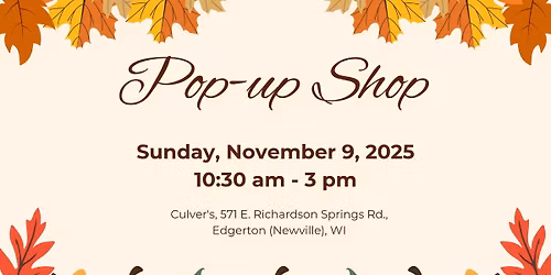 Culver's Newville Pop-up Shop - November
