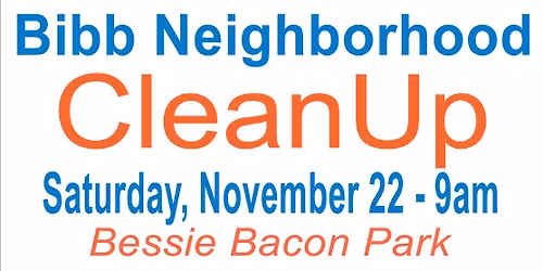 Bibb Neighborhood Cleanup