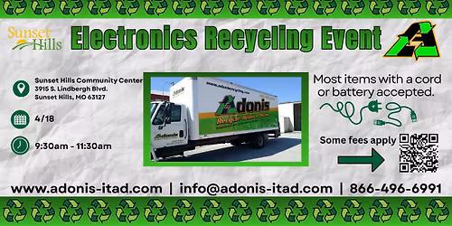 Electronics Recycling Event (Rain or Shine!)