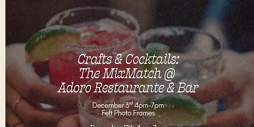 Crafts & Cocktails: Mosaic Coasters @Adoro