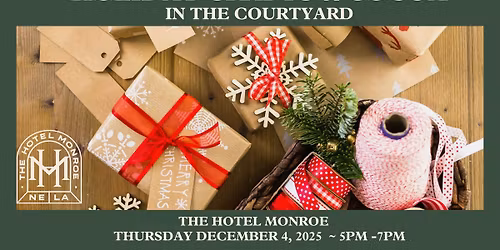 Holiday Art Crawl: Cocoa & Creativity in the Courtyard at Hotel Monroe