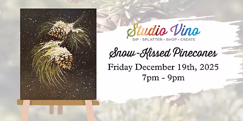 *Studio Vino* Snow-Kissed Pinecones