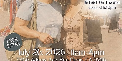 \u2708\ufe0f JETSET on the Mat at Shore & Sage Wellness Market