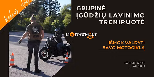 Grupin\u0117 motociklo valdymo treniruot\u0117 || MOTOGYM 