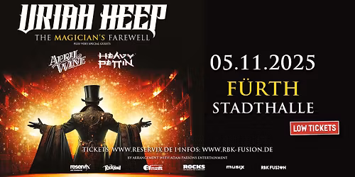 Uriah Heep - The Magician's Farewell 2025 Tour | F\u00fcrth