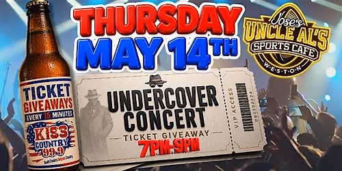 Undercover Concert Ticket Giveaway!