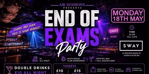 End of Exams Party 2026