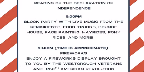 2026 July 4th Block Party + Fireworks! 
