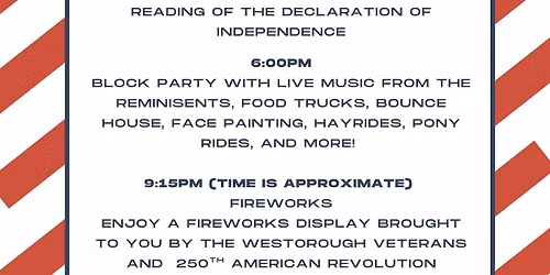 2026 July 4th Block Party + Fireworks! 