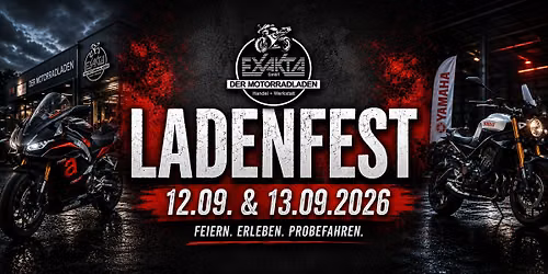 \ud83d\udd25 Gro\u00dfes Saisonabschluss- & Motorradladenfest | 12. & 13. September 2026 \ud83d\udd25
