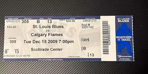 Calgary Flames at St. Louis Blues Tickets