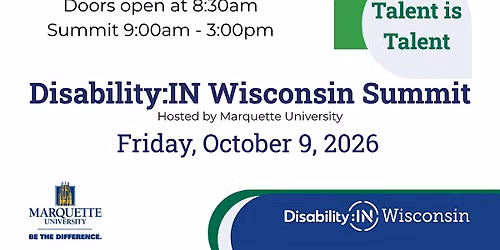 2026 Disability:IN Wisconsin Summit