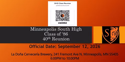 Minneapolis South High Class of '86 40th Reunion