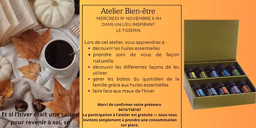 Atelier D\u00e9couverte des huiles essentielles pour l'hiver !
