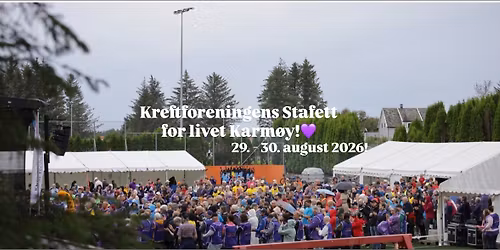Kreftforeningens Stafett for livet Karm\u00f8y 2026! 
