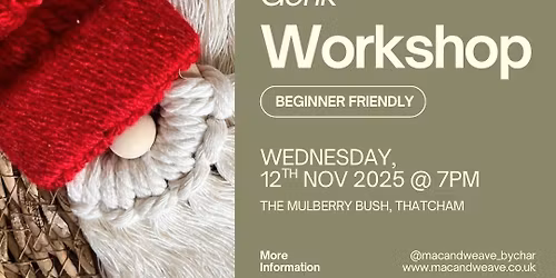 FULL - Macrame Christmas Tree Gonk Workshop