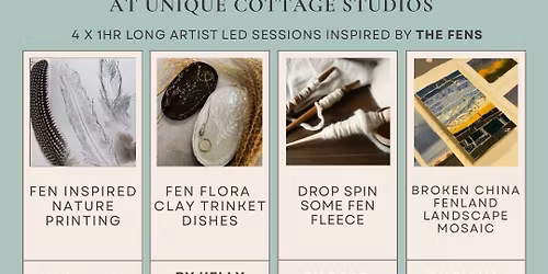 Creative Taster Workshop at Unique Cottage Studios (30th January)