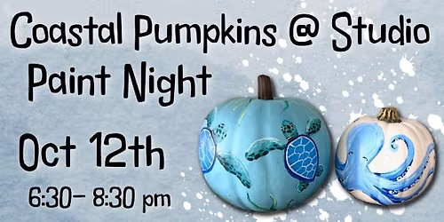 Coastal Pumpkin Painting