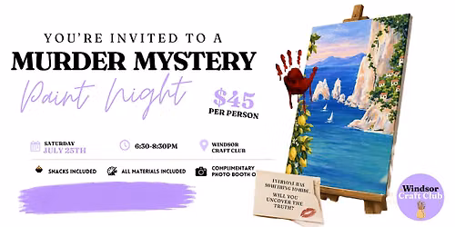 M**der Mystery Paint Night