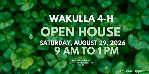 Wakulla 4-H Open House & Club Year Kick Off