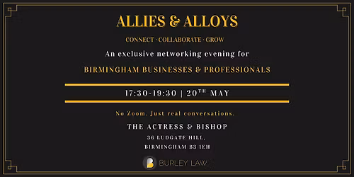 Allies & Alloys - Birmingham Networking Eve for Businesses & Professionals
