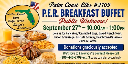 Past Exalted Ruler Breakfast Buffet