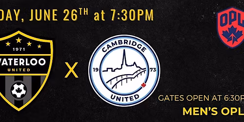 OPL2: Waterloo United Men vs Cambridge United Men