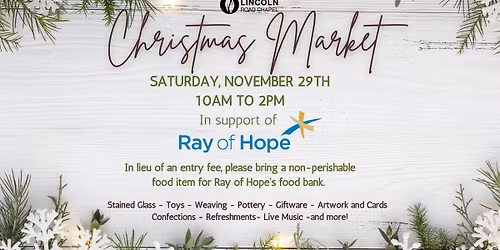 LRC Christmas Market in Support of Ray of Hope