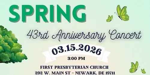 Newark Community Band's 43rd Anniversary Concert