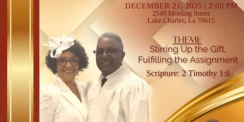 2nd Annual Pastoral Anniversary