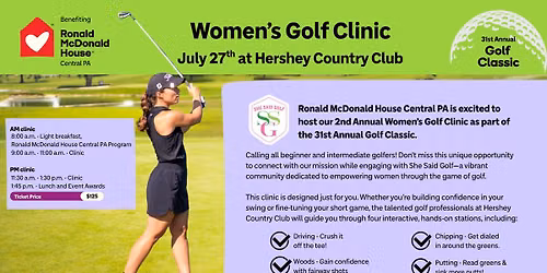 Ronald McDonald House Central PA Women's Golf Clinic