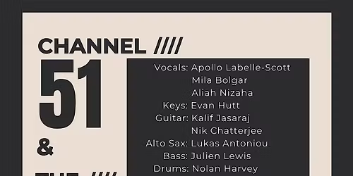 CHANNEL 51 & THE PIGEONS (Live at the Tapestry)