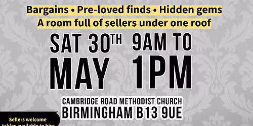 indoor car boot\/Table top sale