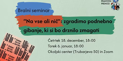 \u201cNA VSE ALI NI\u010c\u201d: Zgradimo podnebno gibanje, ki si bo drznilo zmagati