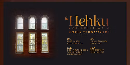 Hehku-ilta: Min\u00e4 ja H\u00e4n | Pekka Simojoki @Nokian Tehdassaari