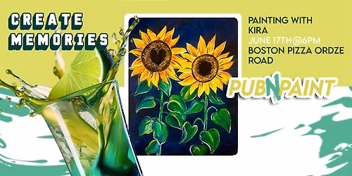 PubNPaint at Boston Pizza Ordze Rd June 17th(18+)