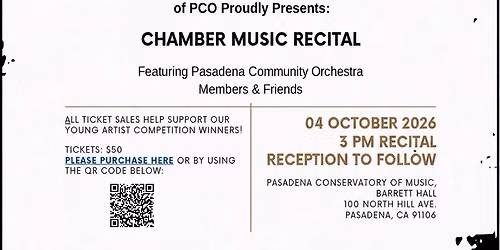 2026 PCO Chamber Music Concert