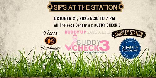 Sips at the Station benefiting Buddy Check 3 in October