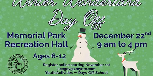 Winter Wonderland Day Off School