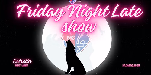 Friday, August 7th, 2026 @ 10:15pm | Comedy Festival | English Comedy Show