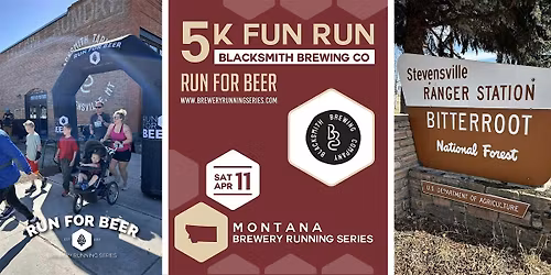 5k Fun Run x Blacksmith Brewing | 2026 Montana Brewery Running Series