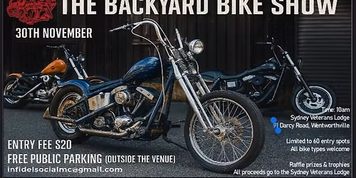 Back Yard Bike show&shine