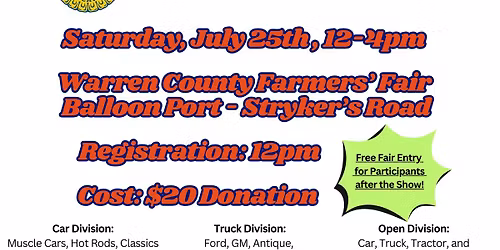 5th Annual Car, Truck, Tractor, and Motorcycle Show: Hosted by Belvidere FFA Alumni and Supporters