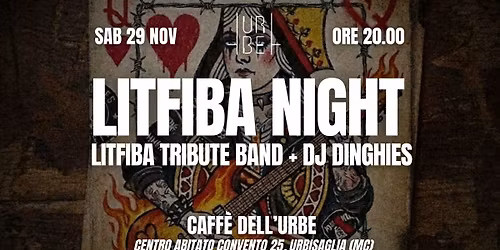LITFIBA TRIBUTE NIGHT 🔥 Cena, Drink & Rock Show