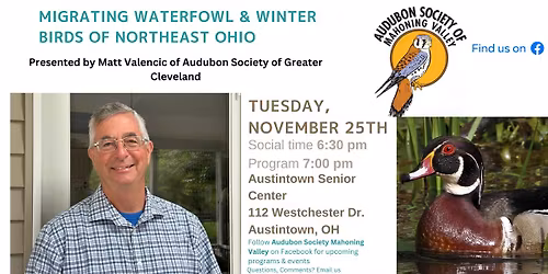 Migrating Waterfowl & Winter Birds of Northeast Ohio
