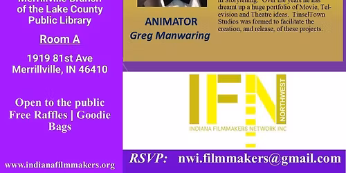 NWI Filmmakers - FREE - November 15th - Focus on ANIMATION!!!
