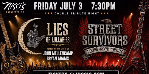 Lies or Lullabies and Street Survivors | Tributes to Mellencamp, Springsteen, Adams & Lynyrd Skynyrd