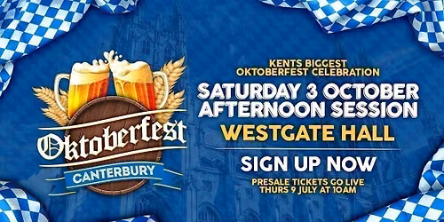CANTERBURY OKTOBERFEST - SAT 3 OCT [Afternoon session]