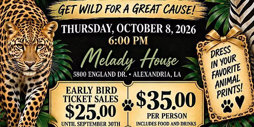 Wild About LARPAC Fall Fundraiser