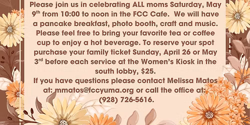 Mother's Day Tea and Brunch